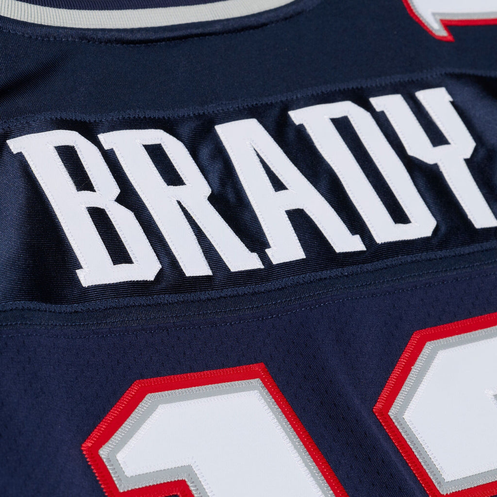 New England Patriots Tom Brady Navy Super Bowl XXXVI Authentic Throwback Jersey product image 11, provided for visual