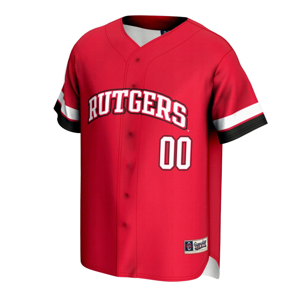 Rutgers Scarlet Knights NIL Pick-A-Player Lightweight Baseball Jersey - Scarlet product image 3, provided for visual