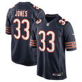 Chicago Bears Jaylon Jones Navy Team Game Jersey product image 1, provided for visual reference and product detail review
