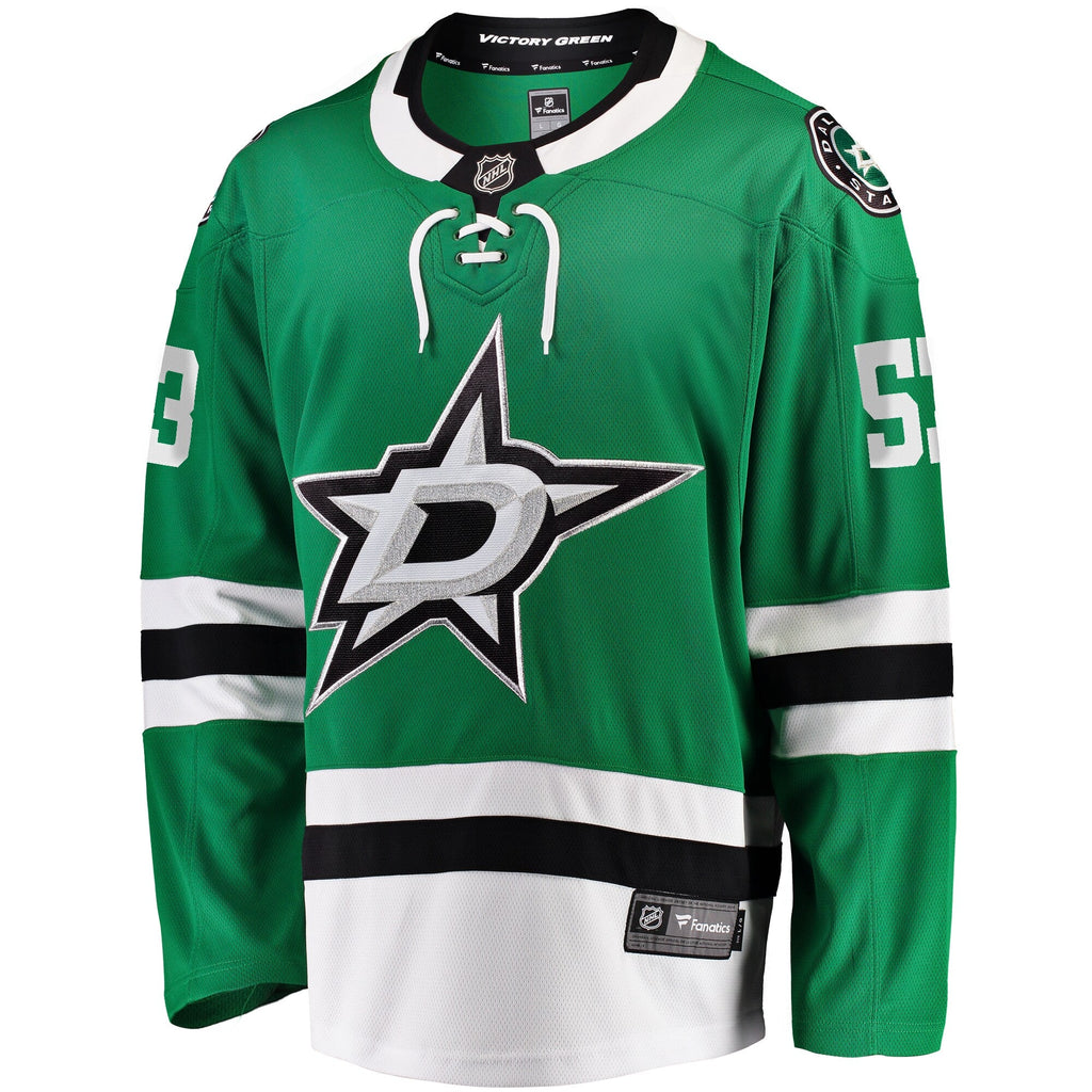 Dallas Stars Wyatt Johnston Kelly Green Home Breakaway Player Jersey product image 3, provided for visual reference and