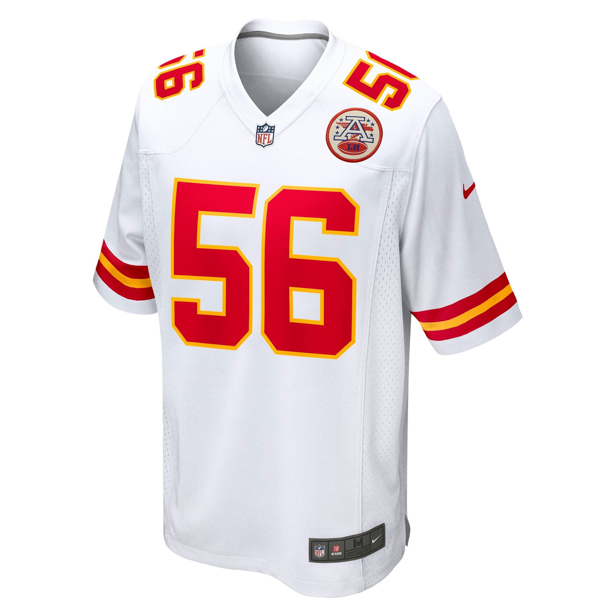 Kansas City Chiefs George Karlaftis White Away Game Player Jersey product image 3, provided for visual reference and product