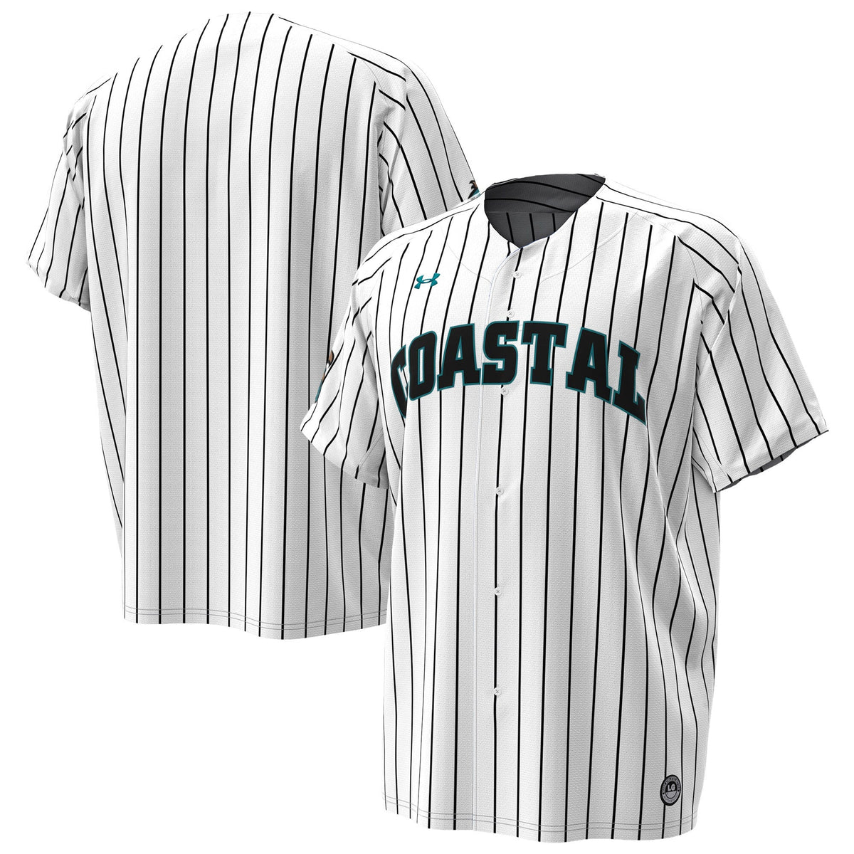 Coastal Carolina Chanticleers Replica Baseball Jersey - White product image 2, provided for visual reference and product