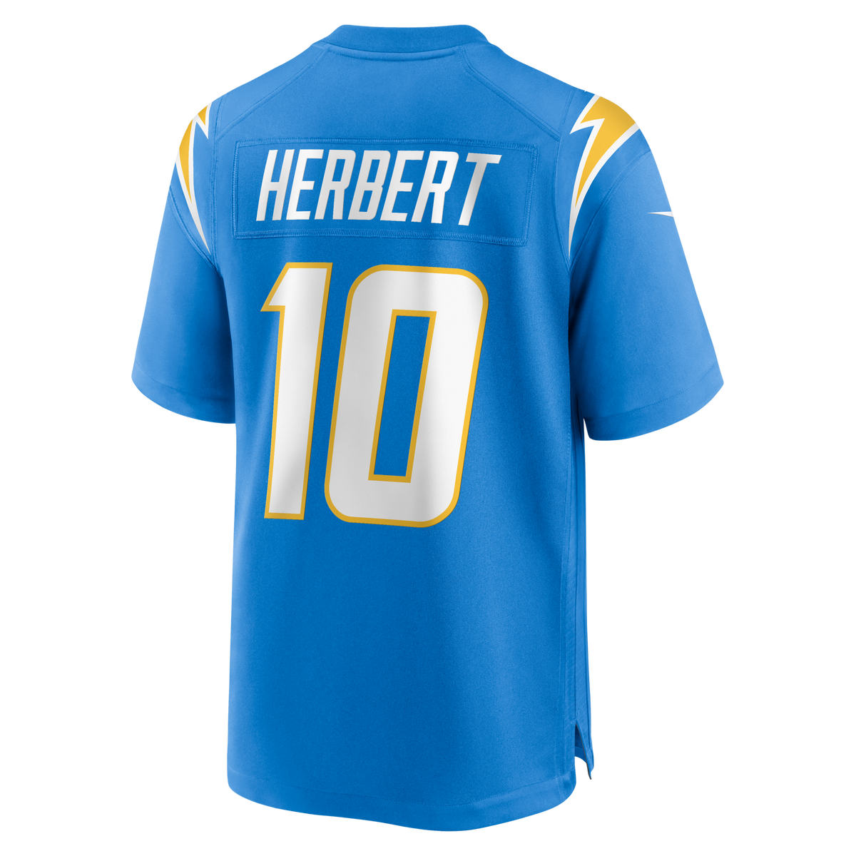 Los Angeles Chargers Justin Herbert Powder Blue Player Game Jersey product image 8, provided for visual reference and