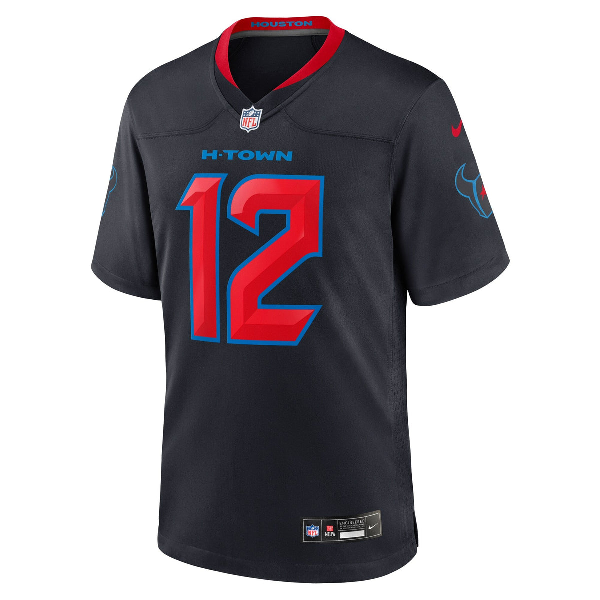 Houston Texans Nico Collins Navy 2nd Alternate Game Jersey product image 3, provided for visual reference and product detail