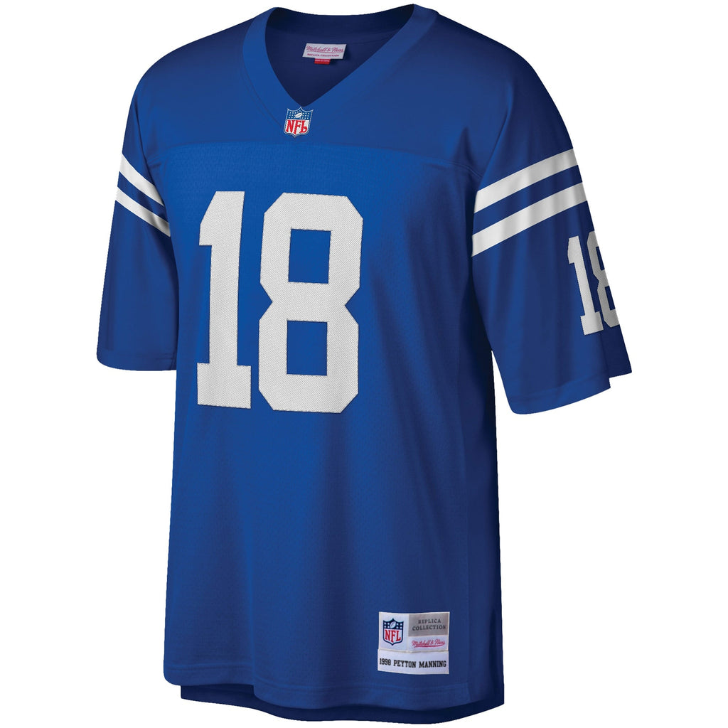 Indianapolis Colts Peyton Manning Royal Big & Tall 1998 Retired Player Replica Jersey product image 3, provided for visual