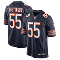 Chicago Bears Dayo Odeyingbo Navy Team Game Jersey product image 1, provided for visual reference and product detail review