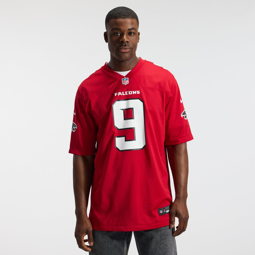 Atlanta Falcons Michael Penix Jr. Red Game Jersey product image 3, provided for visual reference and product detail review