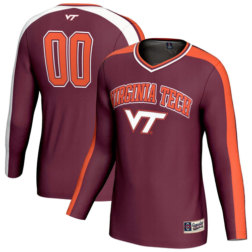 #00 Virginia Tech Hokies Lightweight Volleyball Fashion Jersey - Maroon product image 1, provided for visual reference and