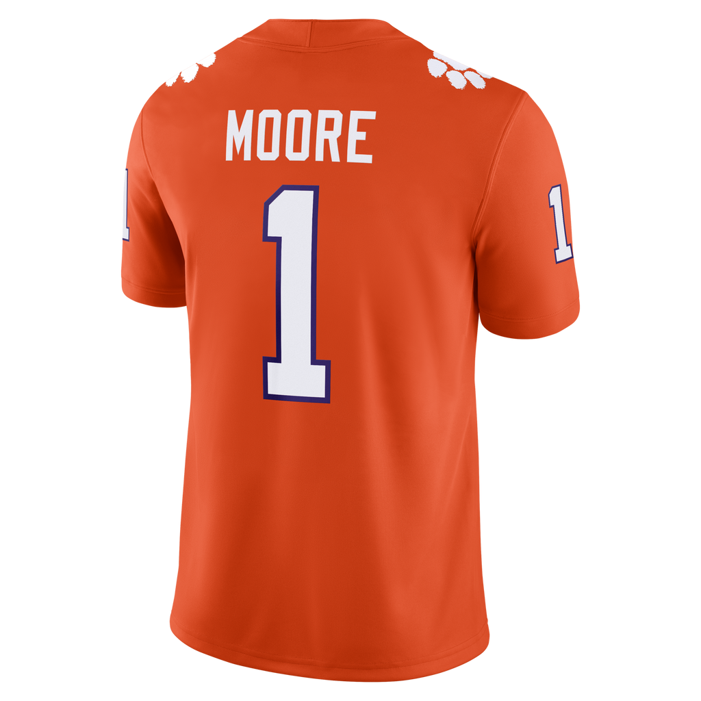 T.J. Moore Clemson Tigers Game Football Jersey - Orange product image 4, provided for visual reference and product detail