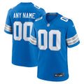 Detroit Lions Blue Custom Game Jersey product image 1, provided for visual reference and product detail review