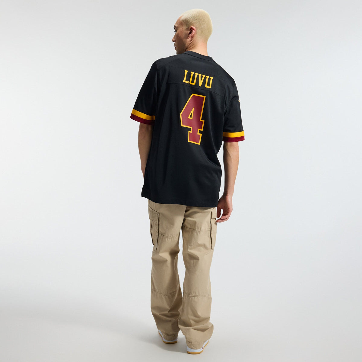 Washington Commanders Frankie Luvu Black Hail Raiser Alternate Game Jersey product image 6, provided for visual reference