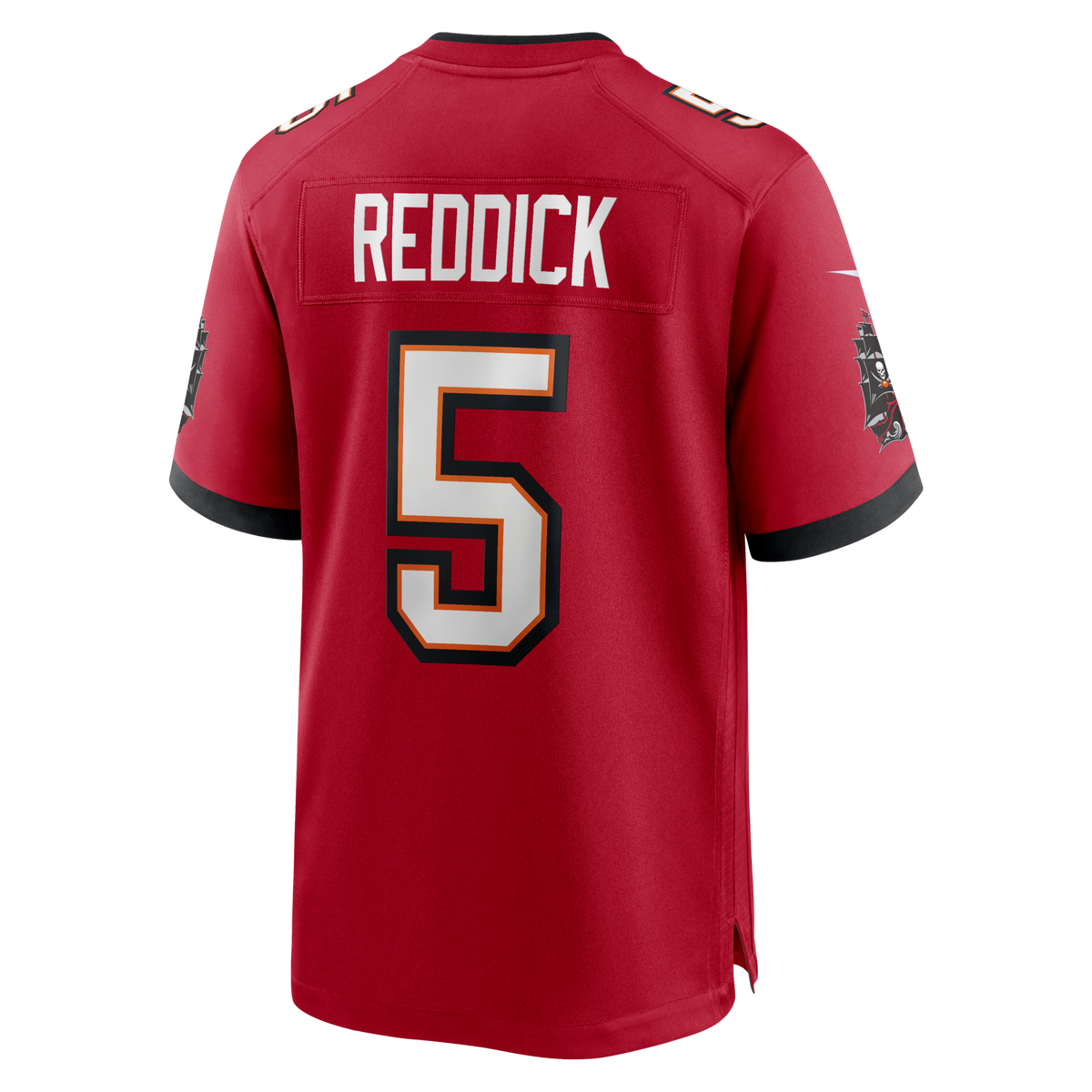 Tampa Bay Buccaneers Haason Reddick Red Team Game Jersey product image 3, provided for visual reference and product detail