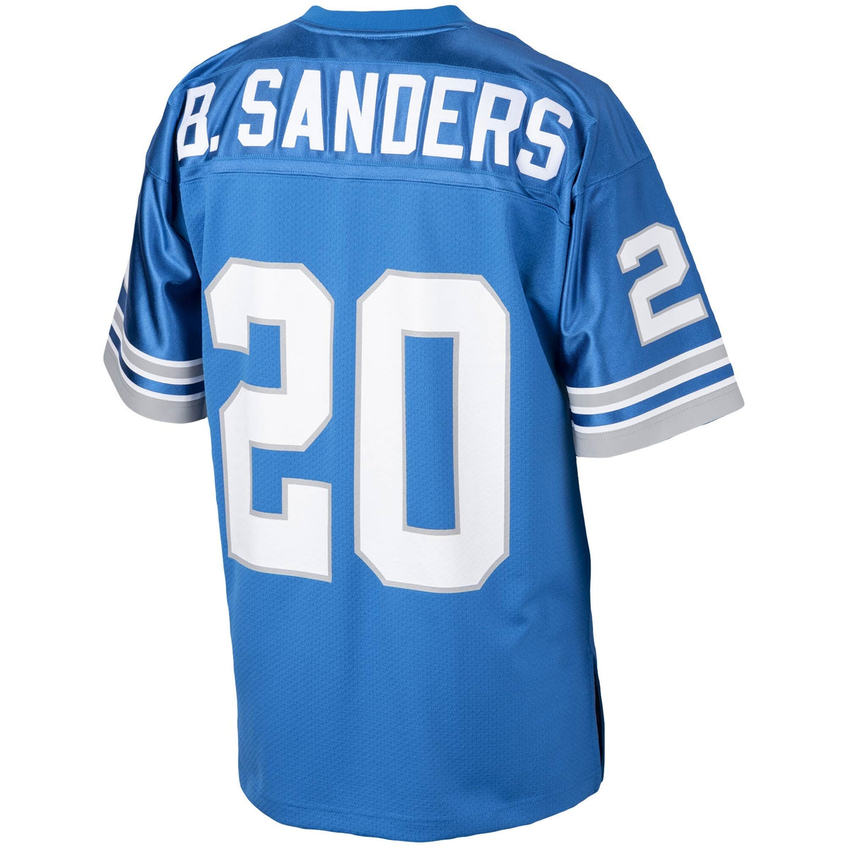Detroit Lions 1993 Barry Sanders Blue Authentic Throwback Retired Player Jersey product image 4, provided for visual