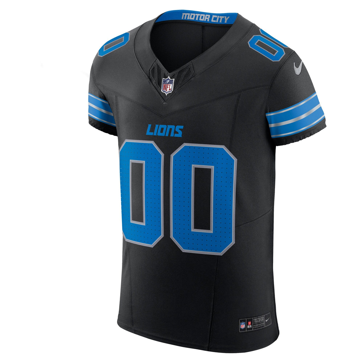 Detroit Lions Black Alternate Vapor F.U.S.E. Elite Custom Jersey product image 3, provided for visual reference and product