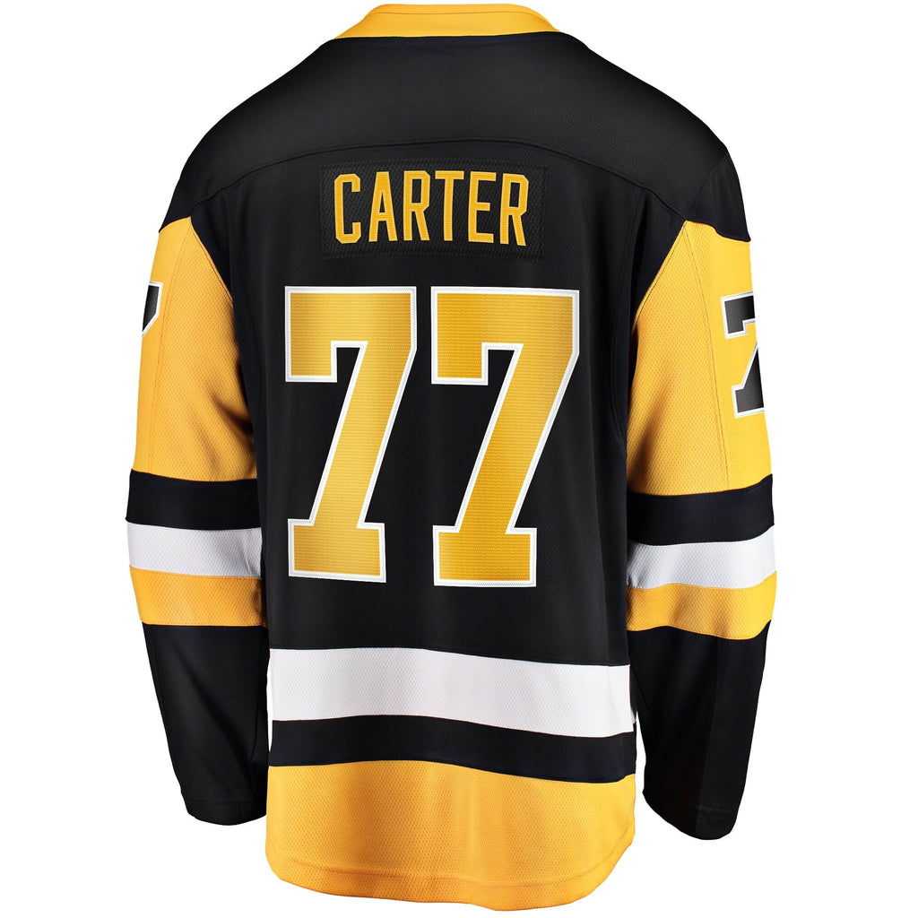 Pittsburgh Penguins Jeff Carter Black Home Breakaway Replica Jersey product image 4, provided for visual reference and