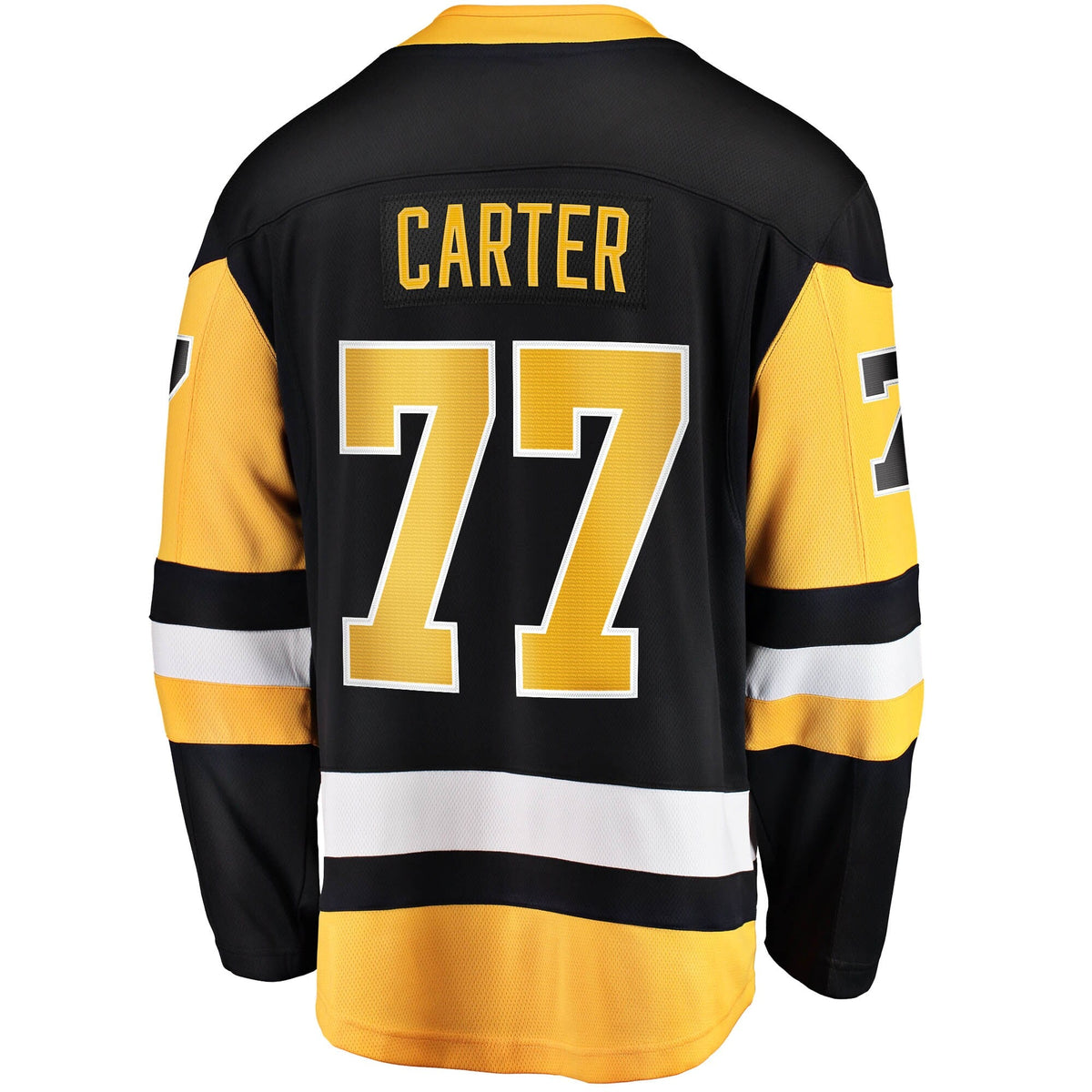 Pittsburgh Penguins Jeff Carter Black Home Breakaway Replica Jersey product image 4, provided for visual reference and