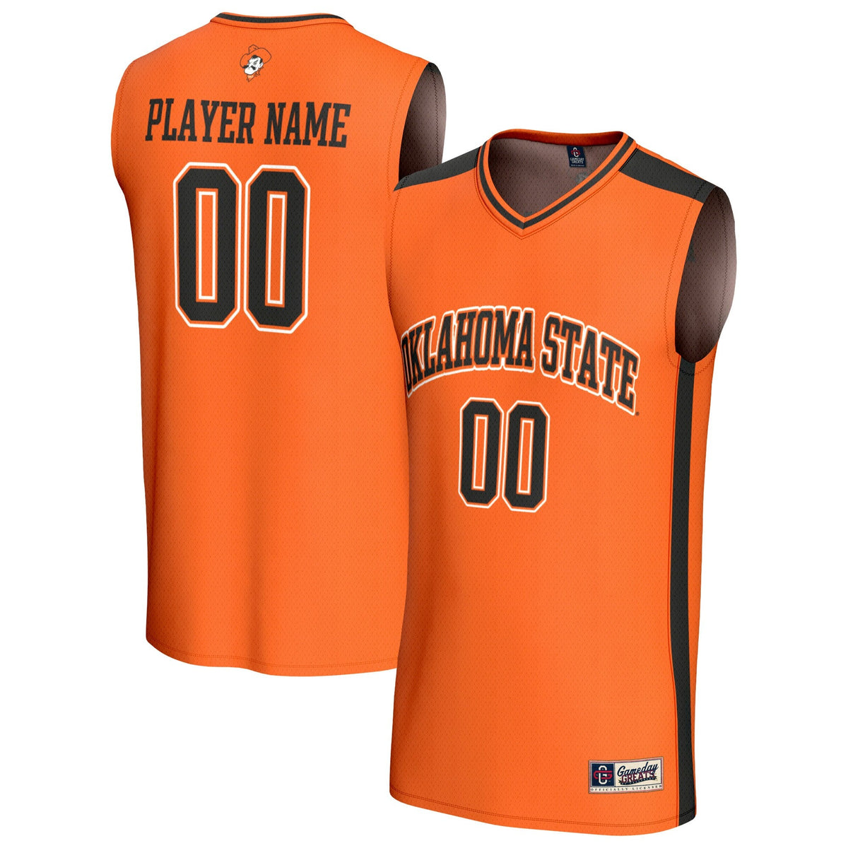 Oklahoma State Cowboys Lightweight Collegiate Basketball NIL Pick-A-Player Fashion Jersey - Orange product image 2, provided