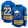 Buffalo Sabres Jack Quinn Royal Home Breakaway Jersey product image 1, provided for visual reference and product detail