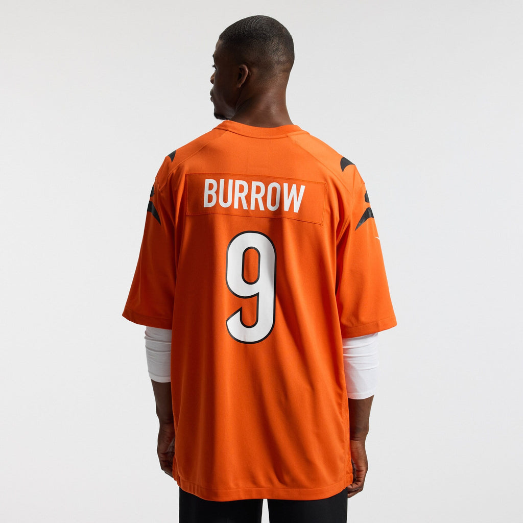 Cincinnati Bengals Joe Burrow Orange Alternate Game Jersey product image 4, provided for visual reference and product detail