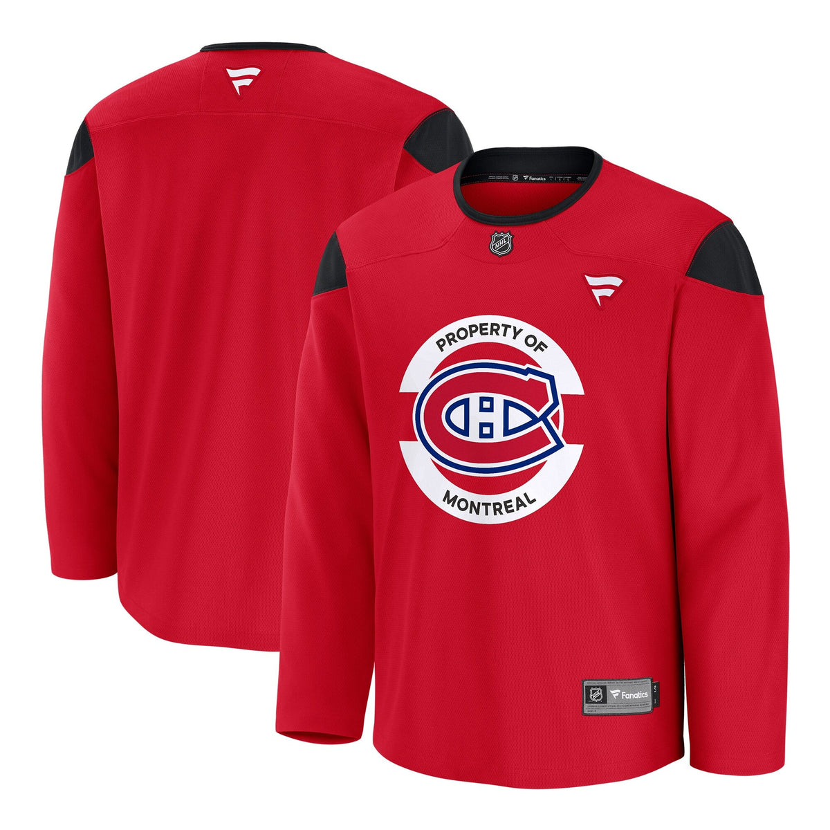Montreal Canadiens Red Practice Jersey product image 2, provided for visual reference and product detail review