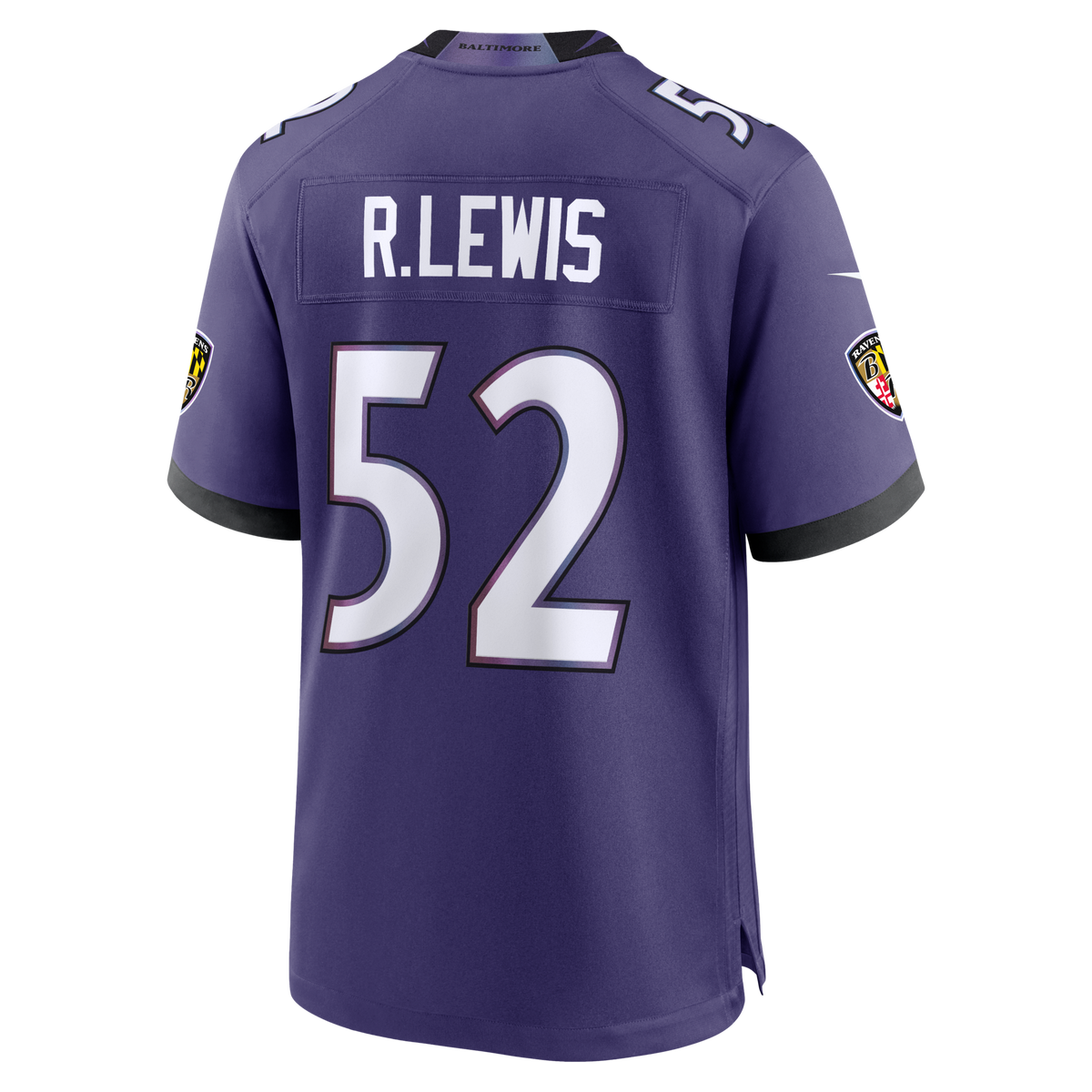 Baltimore Ravens Ray Lewis Purple Team Retired Player Game Jersey product image 4, provided for visual reference and product