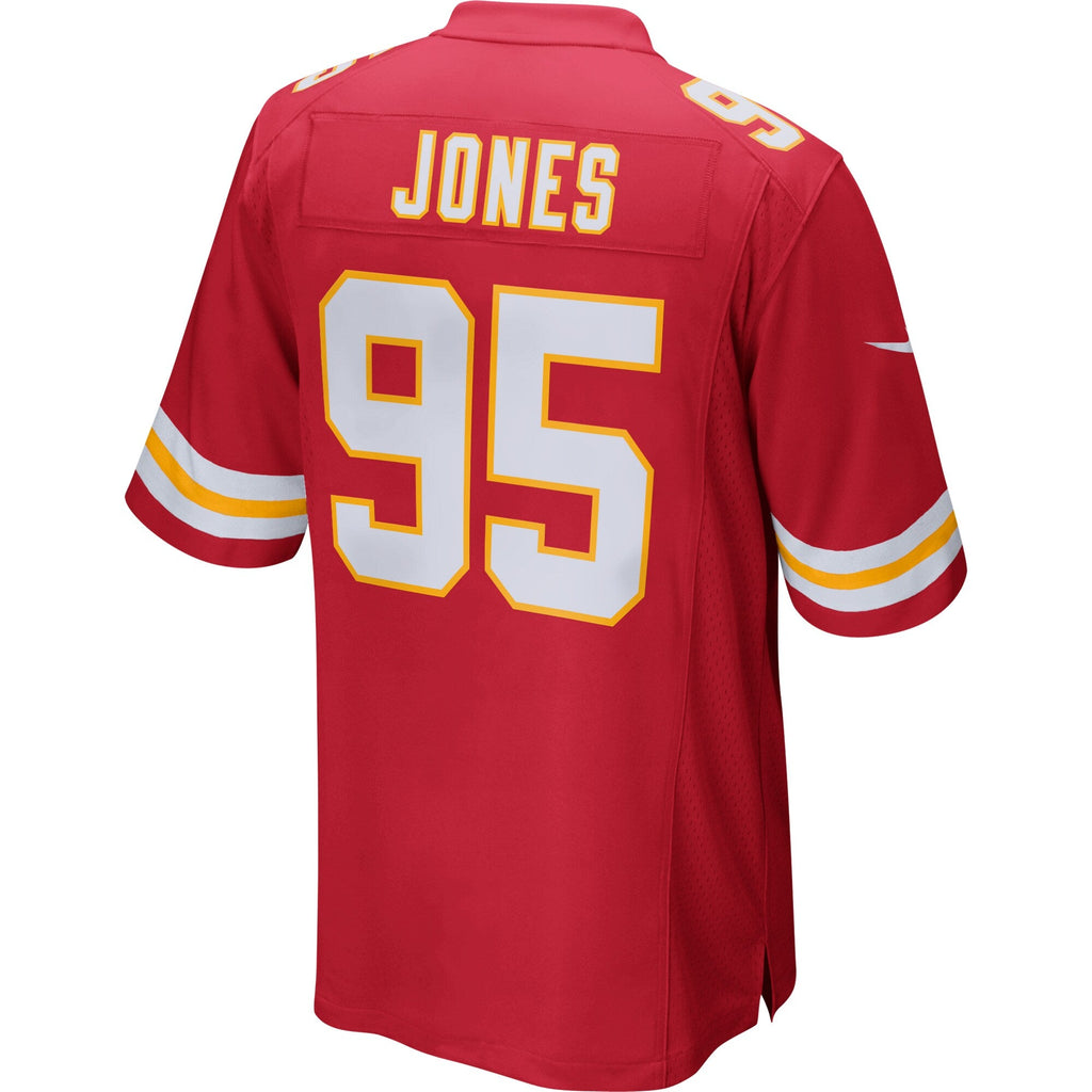 Kansas City Chiefs Chris Jones Red Game Jersey product image 4, provided for visual reference and product detail review