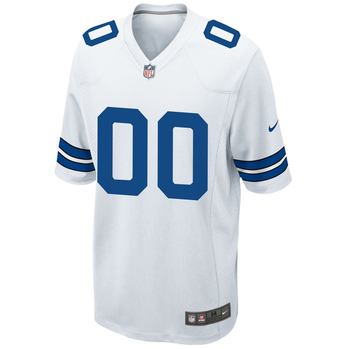 Dallas Cowboys White Custom Game Jersey product image 3, provided for visual reference and product detail review
