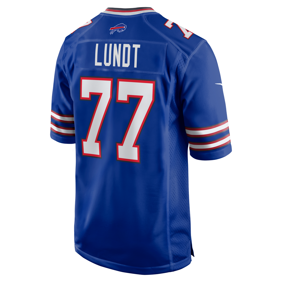 Buffalo Bills Chase Lundt Royal Team Game Jersey product image 3, provided for visual reference and product detail review