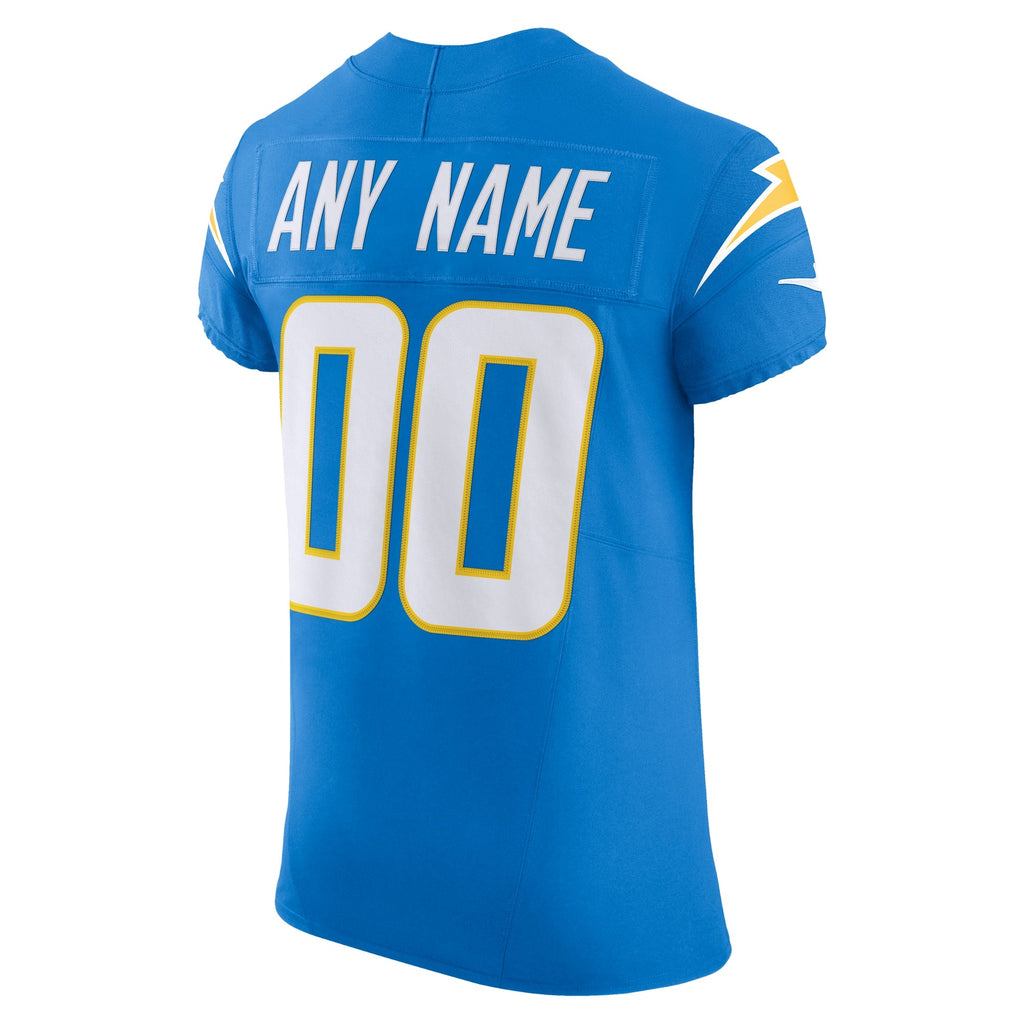 Los Angeles Chargers Powder Blue Vapor F.U.S.E. Elite Custom Jersey product image 4, provided for visual reference and