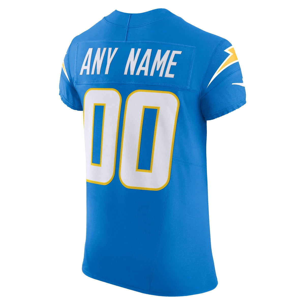Los Angeles Chargers Powder Blue Vapor F.U.S.E. Elite Custom Jersey product image 4, provided for visual reference and