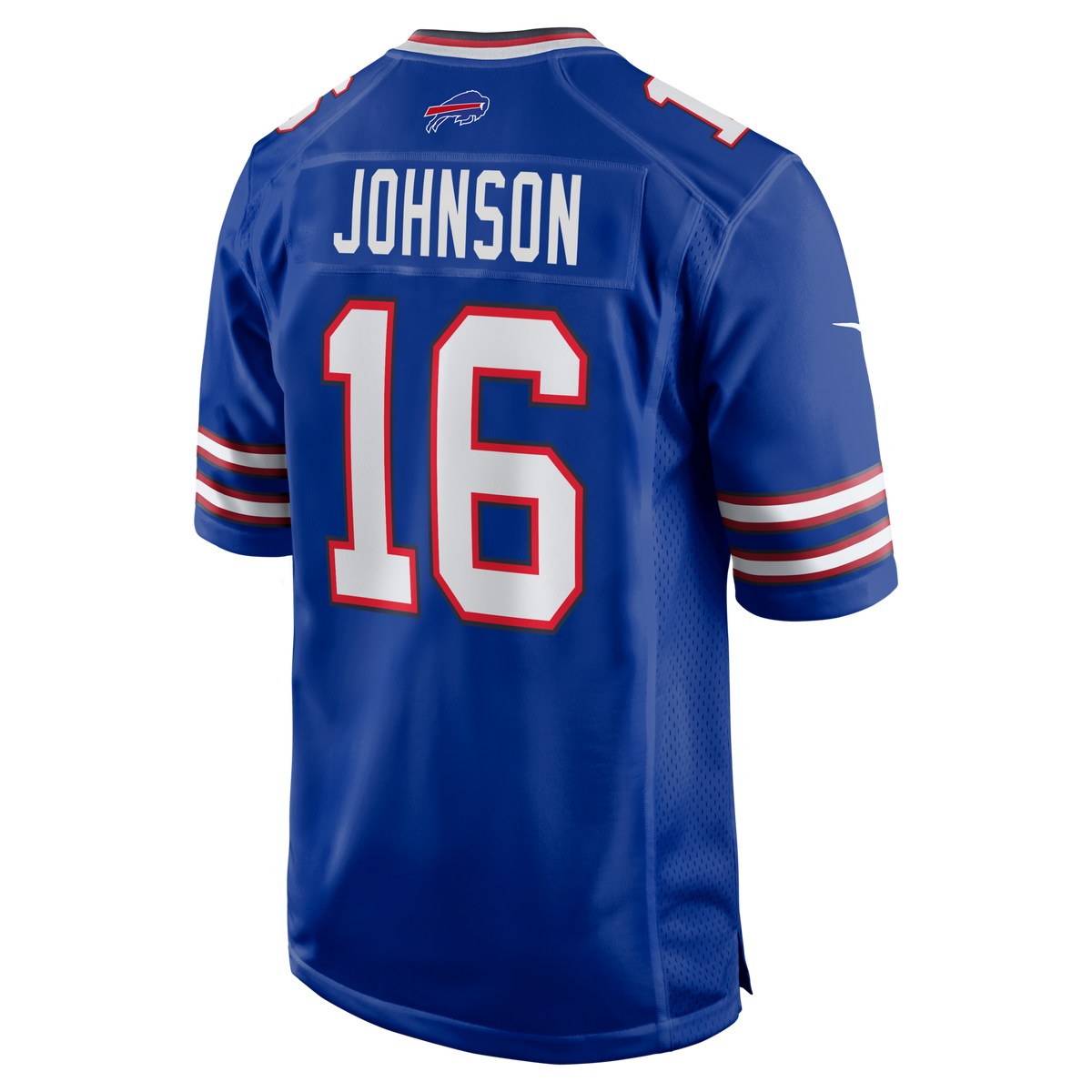 Buffalo Bills Xavier Johnson Royal Game Jersey product image 3, provided for visual reference and product detail review