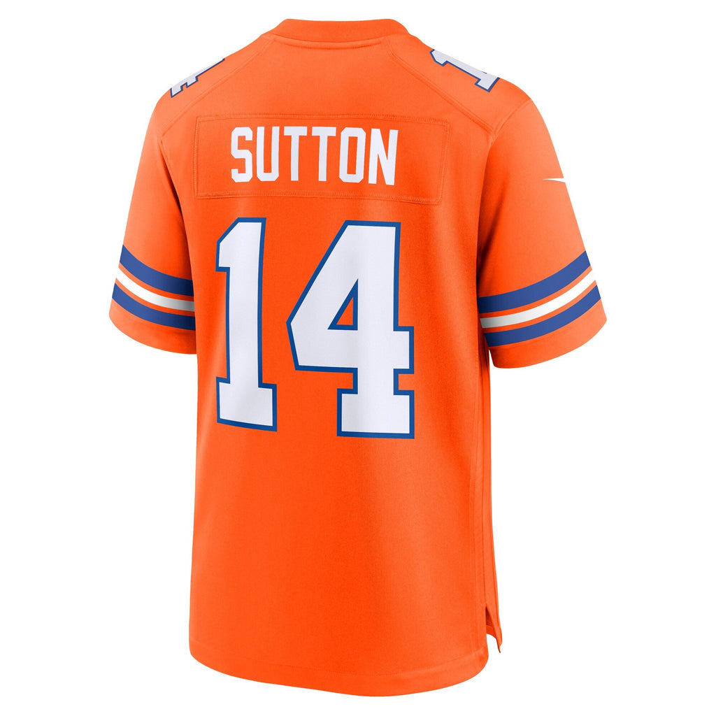 Denver Broncos Courtland Sutton Orange Alternate Game Jersey product image 4, provided for visual reference and product