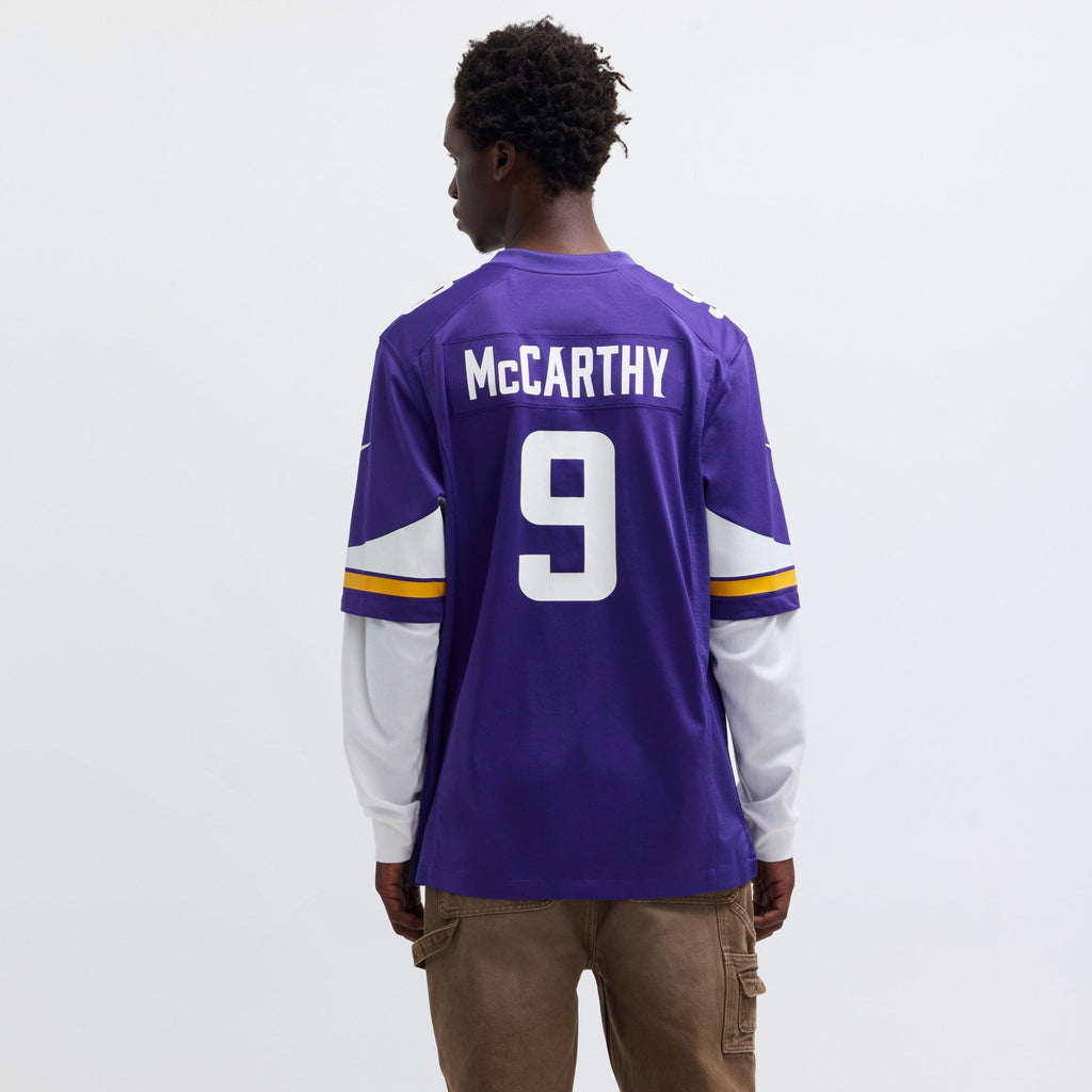 Minnesota Vikings J.J. McCarthy Purple Player Game Jersey product image 6, provided for visual reference and product detail