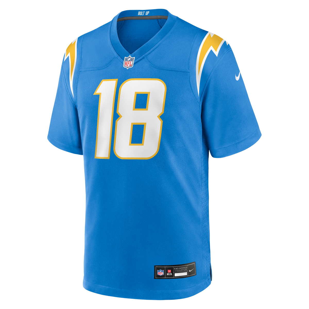Los Angeles Chargers Charlie Joiner Powder Blue Game Retired Player Jersey product image 2, provided for visual reference
