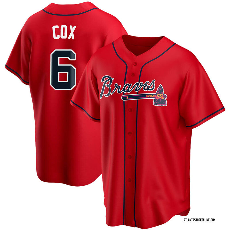 Bobby Cox Atlanta Braves Official MLB Majestic Jersey red product image 1