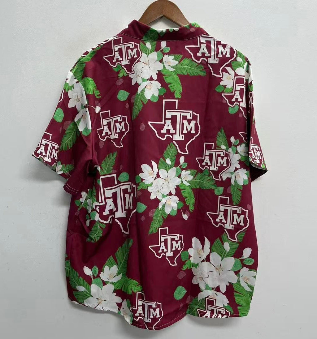 Texas A&M Aggies Official NCAA Floral Palm shirt product image 2
