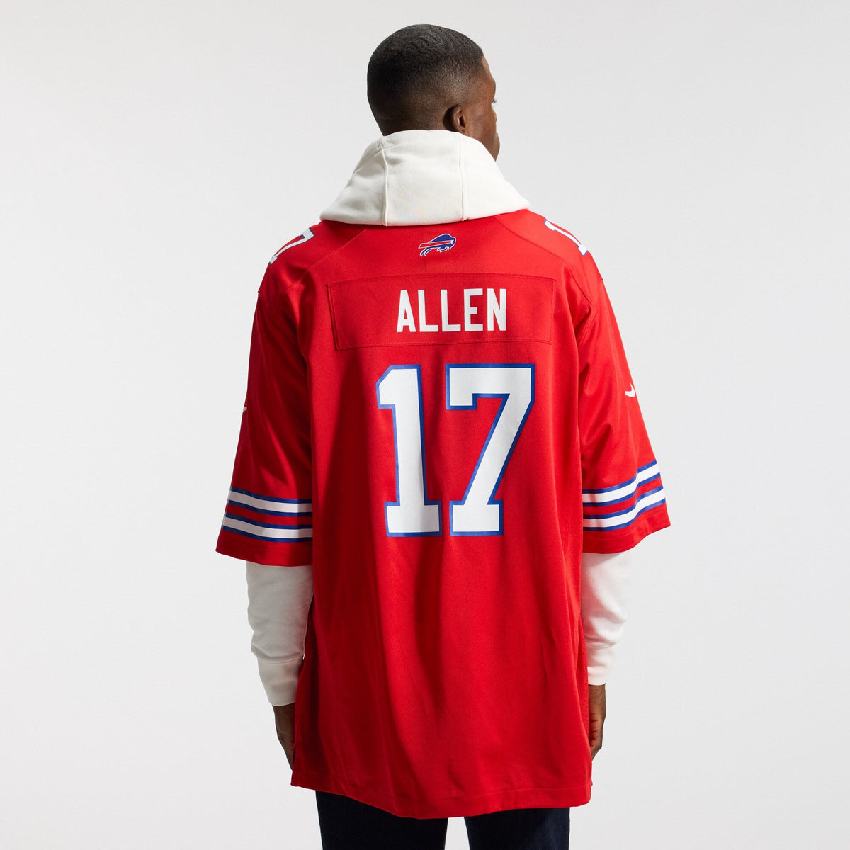 Buffalo Bills Josh Allen Red Alternate Game Player Jersey product image 4, provided for visual reference and product detail