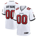White Tampa Bay Buccaneers White Custom Game Jersey product image 1, provided for visual reference and product detail review