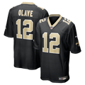 New Orleans Saints Chris Olave Black Player Game Jersey product image 1, provided for visual reference and product detail