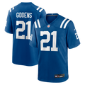 Indianapolis Colts DJ Giddens Royal Team Game Jersey product image 1, provided for visual reference and product detail review