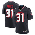 Houston Texans Dameon Pierce Navy Game Jersey product image 1, provided for visual reference and product detail review