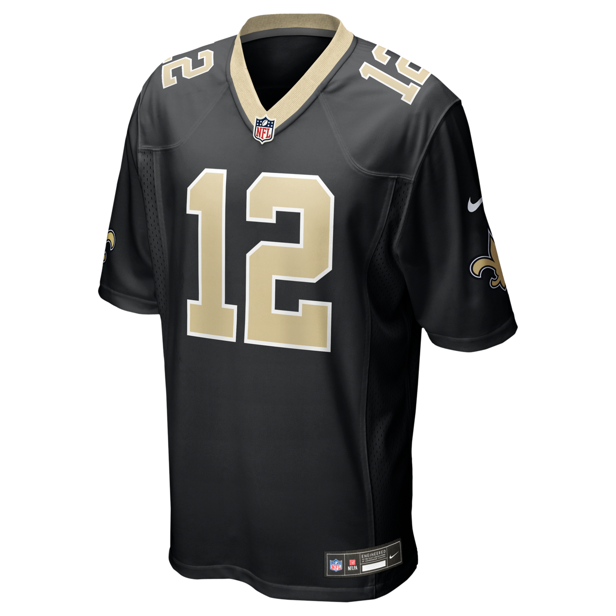 New Orleans Saints Chris Olave Black Player Game Jersey product image 3, provided for visual reference and product detail