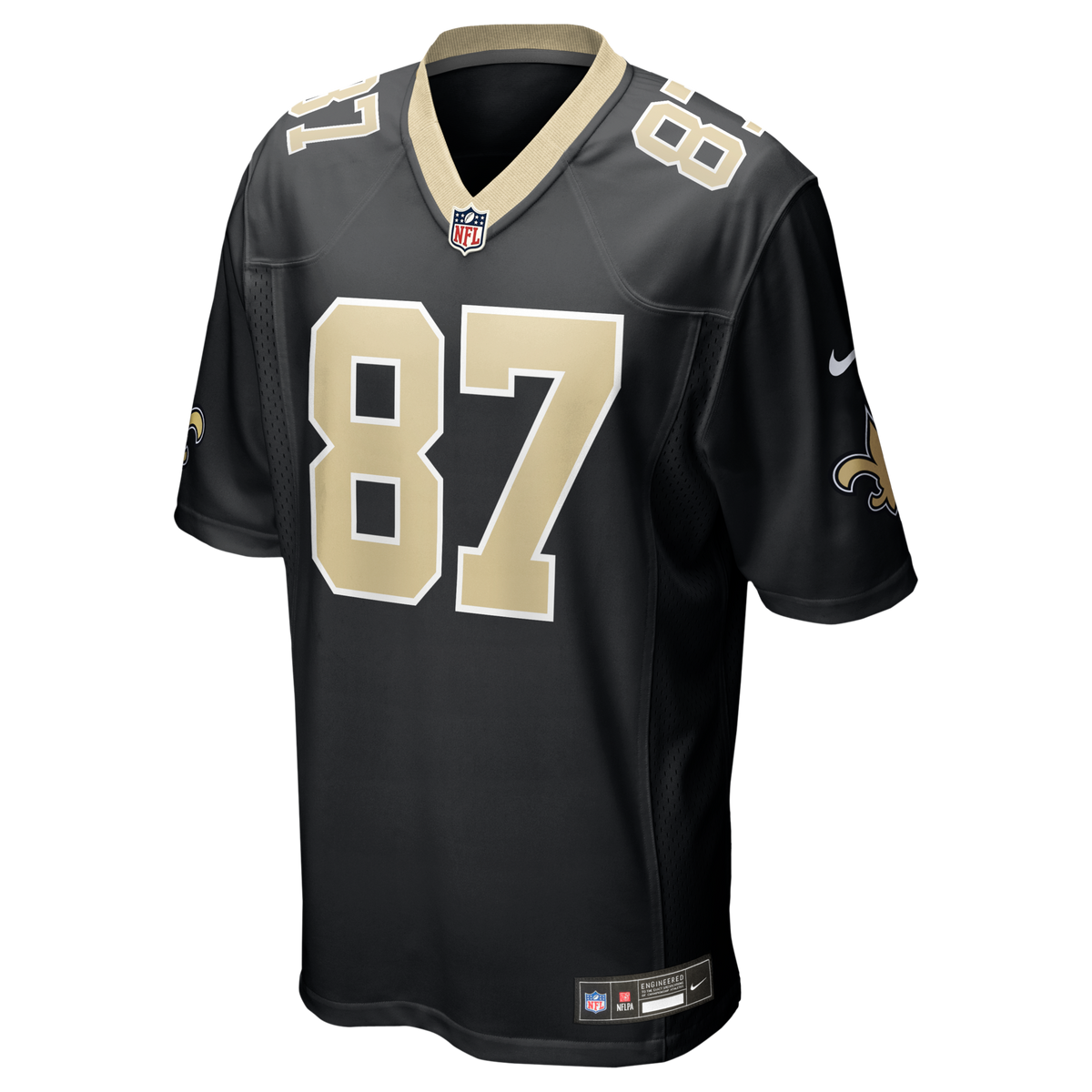 New Orleans Saints Joe Horn Black Game Retired Player Jersey product image 2, provided for visual reference and product