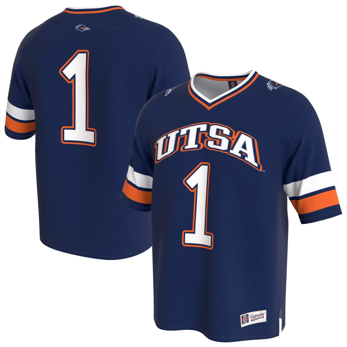 UTSA Roadrunners Lightweight Collegiate Football Fashion Jersey - Navy product image 2, provided for visual reference and