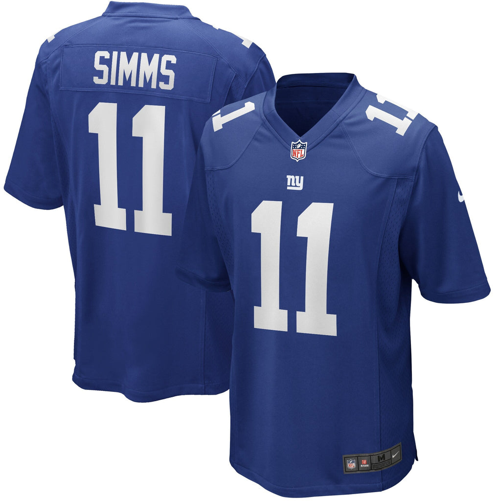New York Giants Phil Simms Royal Game Retired Player Jersey product image 2, provided for visual reference and product