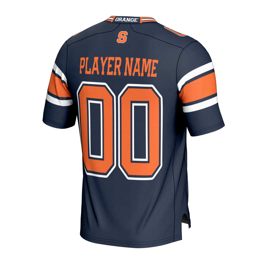 Syracuse Orange NIL Pick-A-Player Lightweight Collegiate Football Fashion Jersey - Navy product image 4, provided for visual