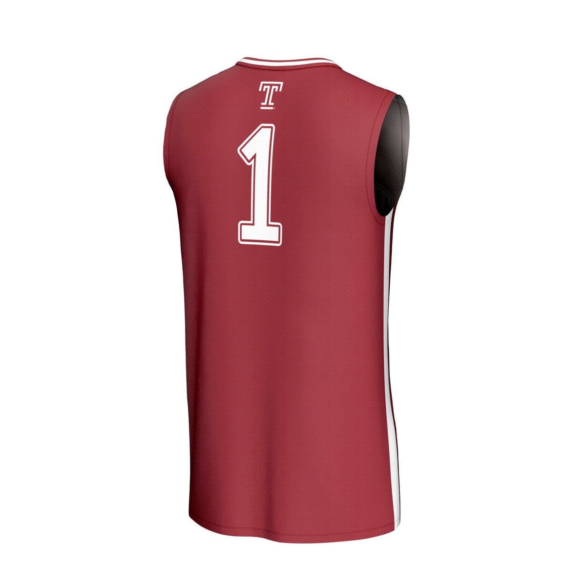 #1 Temple Owls Lightweight Basketball Jersey - Cherry product image 4, provided for visual reference and product detail