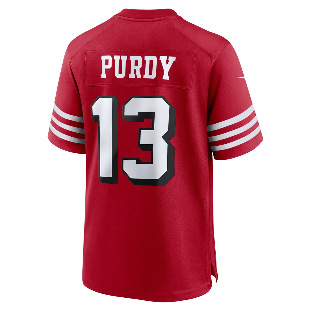 San Francisco 49ers Brock Purdy Scarlet Alternate Game Player Jersey for Men product image 4, provided for visual reference