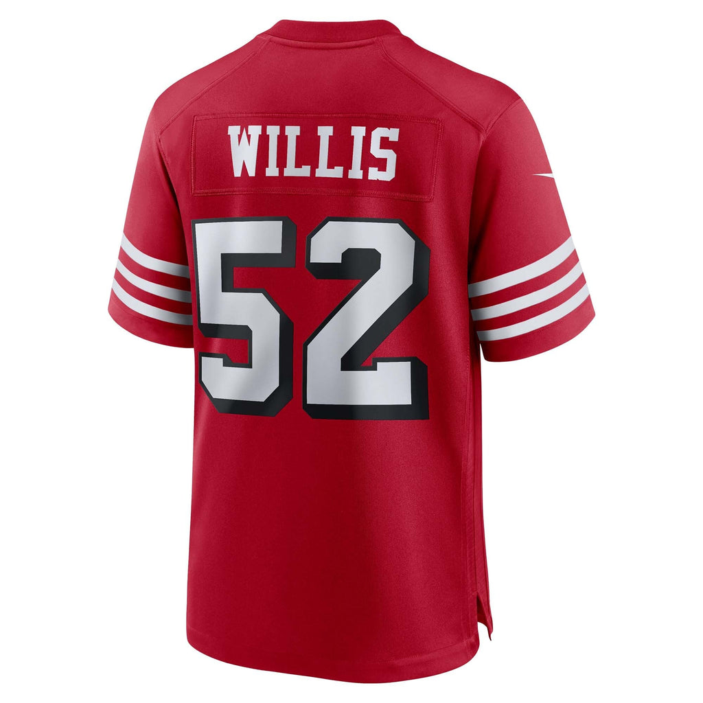 San Francisco 49ers Patrick Willis Scarlet Retired Player Alternate Game Jersey product image 4, provided for visual
