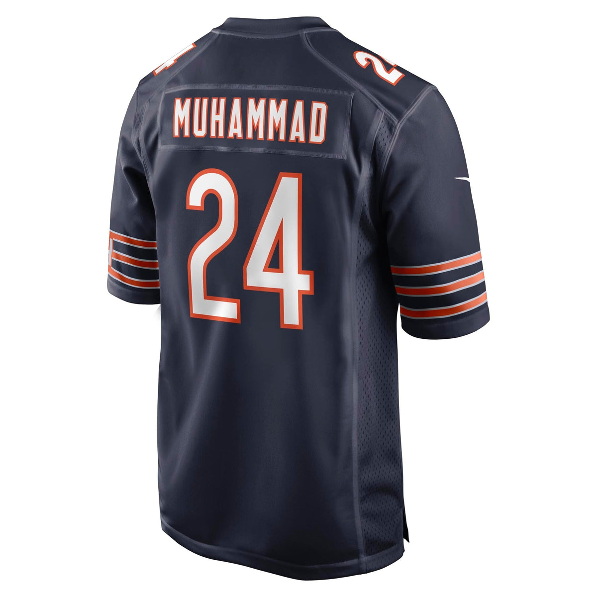 Chicago Bears Malik Muhammad Navy Team Game Jersey product image 3, provided for visual reference and product detail review